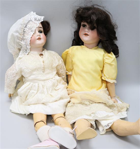 Two Armand Marseille bisque dolls, 390 A 8.5 M and Queen Louise 100 - 30